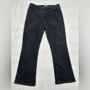 LL Bean Black Jean Size 16 Regular Classic Fit Bootcut High Rise